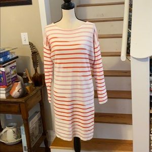 Lacoste Striped Cotton Pullover Dress Sz 38EU/6US